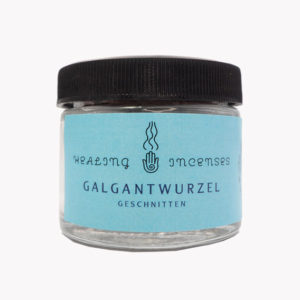 Galgantwurzel Kräuter und Hölzer zum Räuchern im Glas 60ml