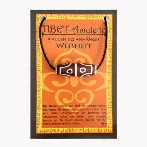 Anhänger Tibet Amulett für Weisheit auf großer Karte