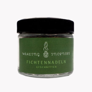 Fichtennadeln Kräuter und Hölzer zum Räuchern im Glas 60ml