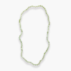 Serpentin neue Jade Kugelkette mit Veschluss Schmuck für Damen 80cm