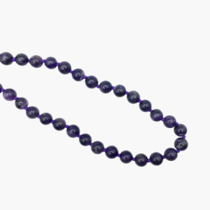 Amethyst Kugelkette mit Verschluss für Damen 45cm