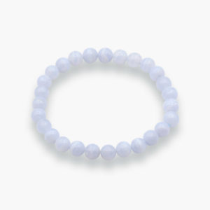 Chalcedon blau Kugel Armband