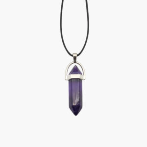 Amethyst Feng Shui Anhänger mit Lederband