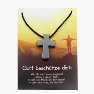 Hämatit Kreuz auf Karte