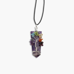 Amethyst Lebensbaum Chakra Anhänger