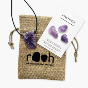 Amethyst Rasen Rooh Anhänger