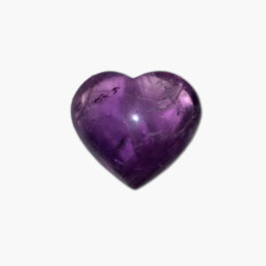 Herz aus Amethyst Edelstein Einzelstück